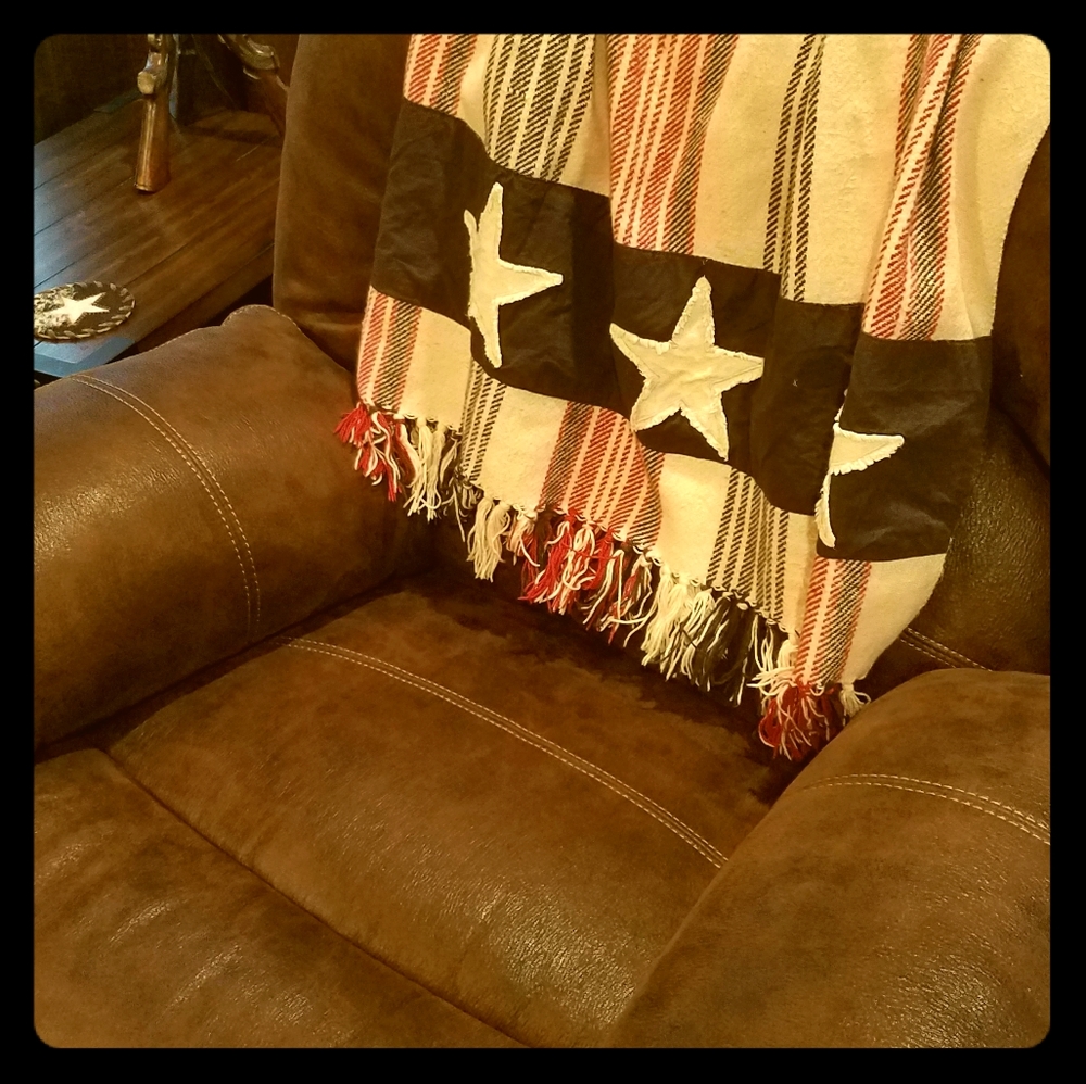 Patriotic throw blanket Afghan